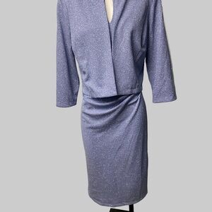 SLNY Soft Blue Dress